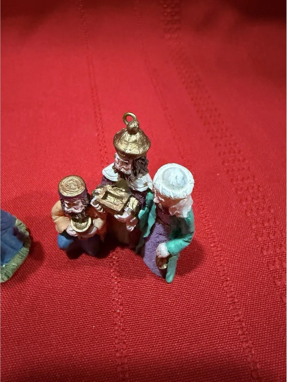 3 Miniature Nativity Figurines  – Mary, Joseph, Jesus, 3 Wise Men, Shepard